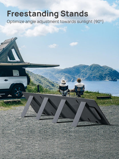 Aferiy Solar Generator P210 With 200W Solar Panel 2400W Portable Power Station 2048Wh | Ac Output With 120V,2400W,Solar Generato