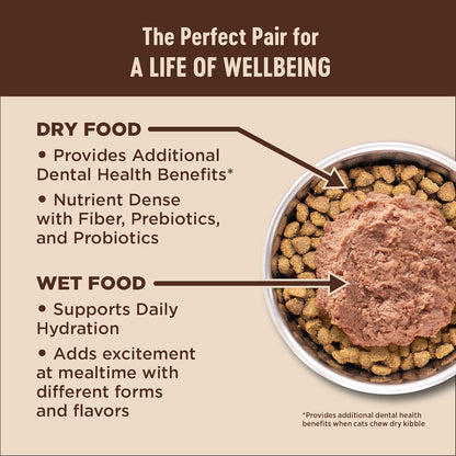 Wellness CORE+ Hairball Pate Adult Wet Cat Food, Natural, Protein-Rich, Grain Free, 2.8 Ounce, 12 Pack (Chicken)