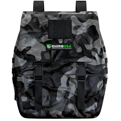 Rhino USA Tail Gate Trash Bag – Molle Compatible Overlanding Gear, Camping Essentials & Ultimate Accessory for Jeep Gladiator, Trucks & More - Camo