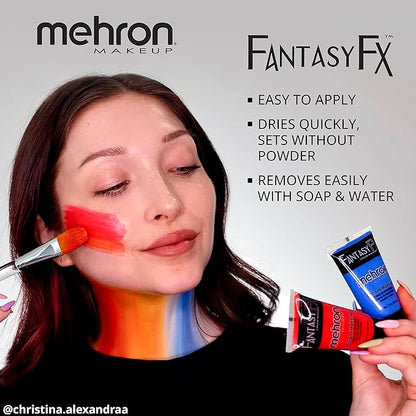 Mehron Makeup Fantasy FX Cream Makeup | Water Based | Halloween | Zombie Flesh Face Paint & Body Paint For Adults 1 fl oz (30ml) (Zombie Flesh)
