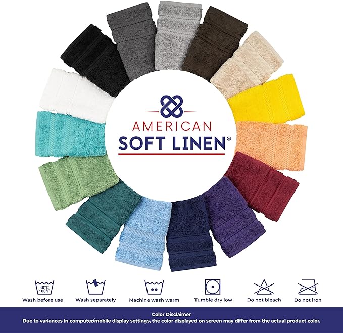 American Soft Linen 35x70 Jumbo Large Bath Towels, 600 GSM 100% Cotton Turkish Bath Sheet, Oversized Luxury Bath Towels for Bathroom Beach and Pool, Navy Blue