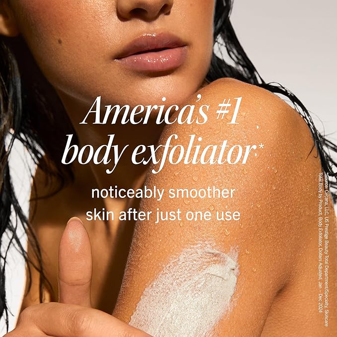 First Aid Beauty KP Bump Eraser Body Scrub with 10% AHA, Keratosis Pilaris Skin Exfoliator with Glycolic and Lactic acids, Helps Reduce Chicken Bumps, Safe for Sensitive Skin, 8 oz