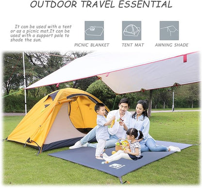 HIKEMAN Waterproof Camping Tarp Portable Tent Footprint with Drawstring Bag Ground Cloth for Outdoor Hiking Picnic (XXL-95”x83”)