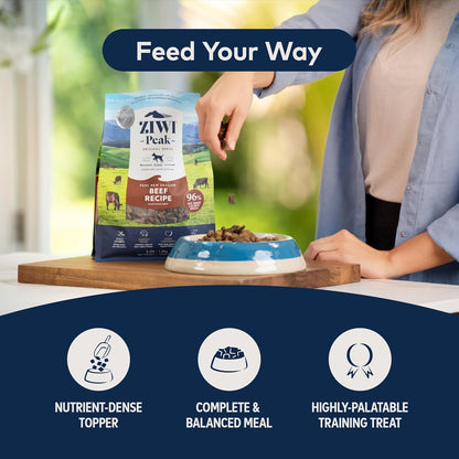 Bundle of ZIWI Peak Air-Dried Dog Food, Trial Size: Beef + Chicken + Lamb - All Natural, High Protein, Grain Free, Limited Ingredient w/Superfoods (3.5oz)