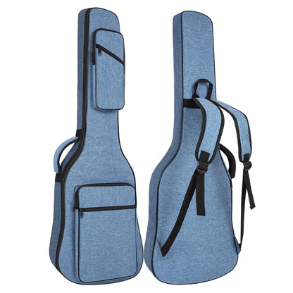 0.4In Thick Padding Backpack Soft Electric Guitar Gig Bag Padded Guitar Case Adjustable Shoulder Strap Gig Bag With Back Hanger