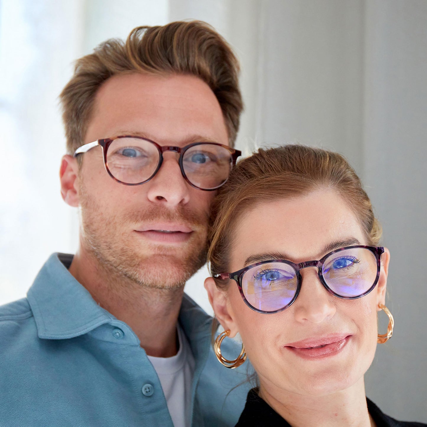 Opulize Met Blue Light Blocking Reading Glasses For Women Men, Slim Round Frame With Scratch Resistant And Spring Hinges, Comput