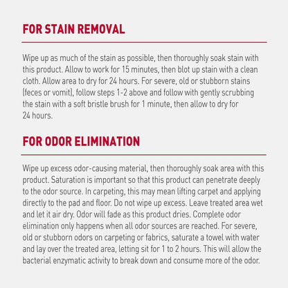 Nature's Miracle Advanced Dog Stain and Odor Eliminator Foam, Severe Mess Enzymatic Formula, 17.5 oz, 6 pack