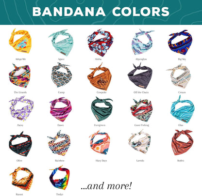 Wilderdog Dog Bandana with Lightweight Quick Drying Poly-Blend Mesh Material in Camp