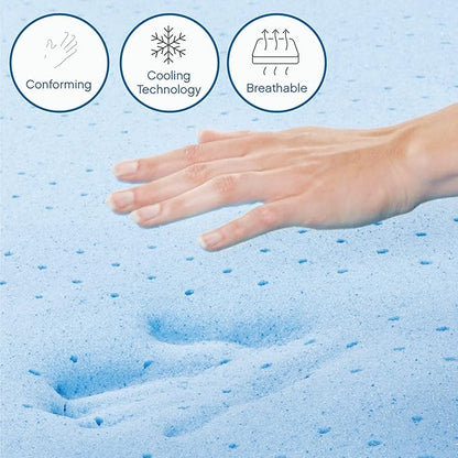 Classic Brands Cool Gel Gel Memory Foam 6-Inch Mattress | CertiPUR-US Certified | Bed-in-a-Box, Twin XL