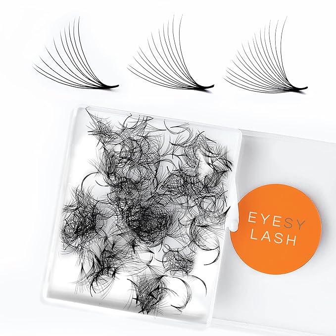 Eyesy Lash 500 Promade Fans - Volume Premade Lash Fans for Eyelash Extensions Pointy Base Handmade Loose Pre Made Eyelashes Middle Stem Soft and Lightweight (8D 0.05 C 14mm)