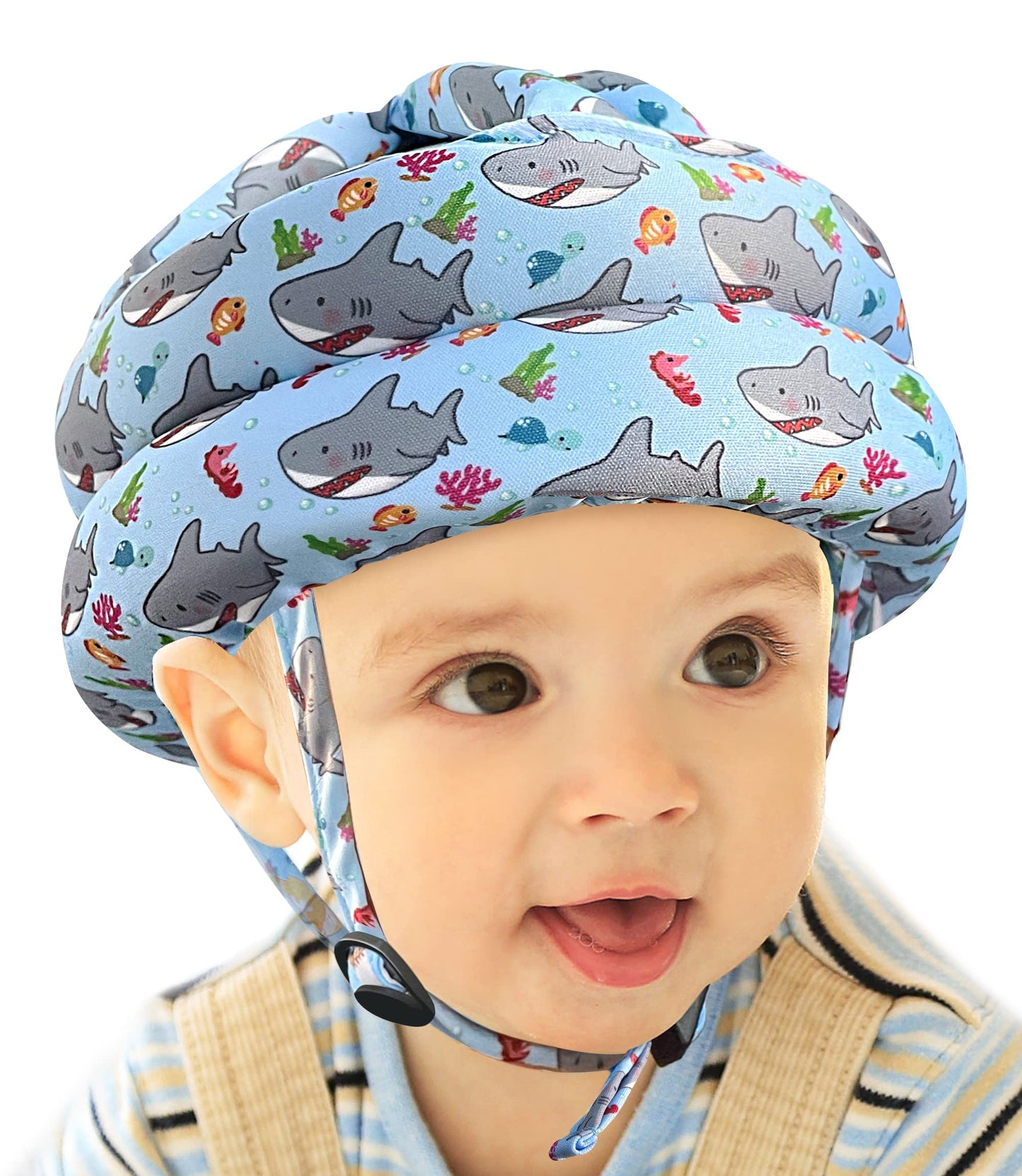 Baby Head Protector - Baby Helmet for Crawling Walking Running - No Bumps and Soft Cushion - Adjustable Protective Cap Infant Baby Safety Headguard - Toddler Helmets 6-12 Months 1-2 Years Old
