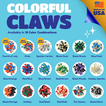 Soft Claws Cat Nail Caps for Medium Cats – (40 Caps, Red & Gold) - Made in USA - Veterinarian-Developed | Protects Furniture & Skin - Easy to Apply, Long-Lasting Anti-Scratch Soft Cat Claw Covers