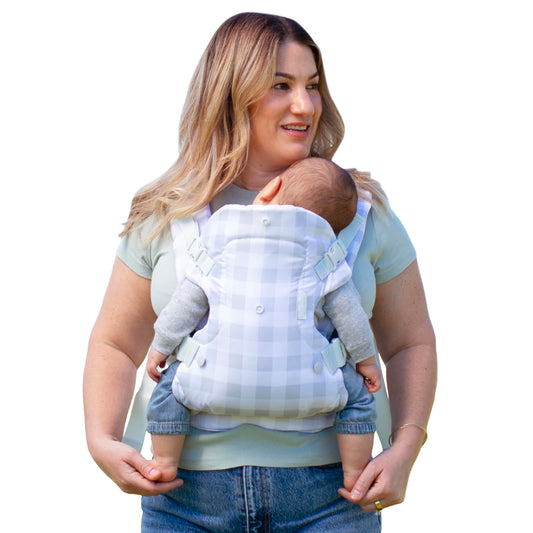 Infantino Flip 4-in-1 Convertible Baby Carrier, Adjustable, Ergonomic Babywearing, Registry Essential, Baby Carrier for Newborn to Toddler, Leopard