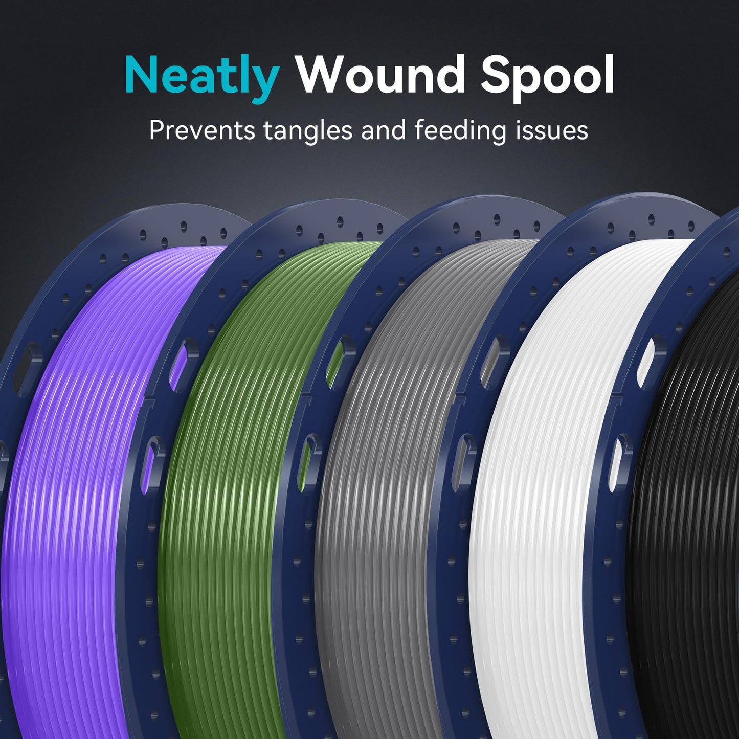 SUNLU PLA Plus Filament 16 Color Bundle Multicolor, PLA+ 3D Printer Filament 1.75mm, Mini Spool, Individually Vacuum Packed, 16 Pack.