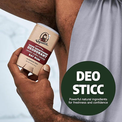 Dr. Squatch Natural Deodorant for Men - Odor-Squatching Aluminum Free - Maverick Musk & Pine Tar (2.65 oz, 2-Pack)