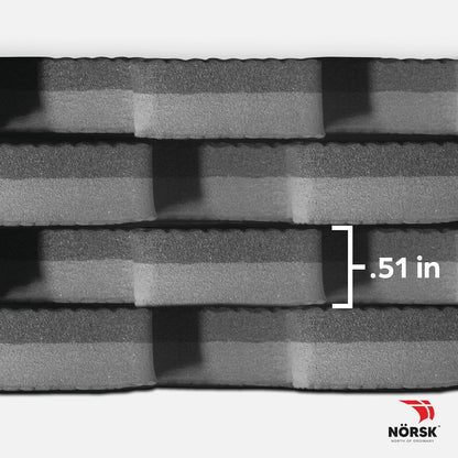 Norsk Multi-Purpose Reversible Floor Mats - EVA Interlocking Foam Tiles (Gray/Black 36 Tiles - 144 sq. Ft. 1/2" Thick)