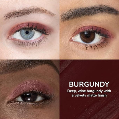 ShadowSense EyeShadow, Burgundy, 0.14 Oz, Matte Cream to Powder Eyeshadow, Long-Lasting, Anti-Aging, Waterproof, Smudge-Proof Formula for Flawless All-Day Wear