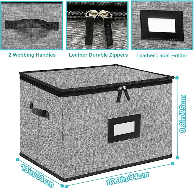 2PACK Quilted Wine Glass Storage Box,China Storage Containers hard shell,Moving Boxes,Storage Containers for Organizing,Stackable Stemware Storage Cases,Moving Supplies