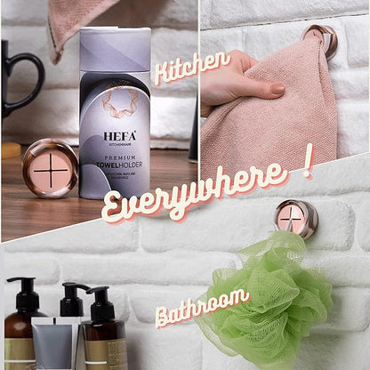 HEFA Towel Holder, Towel Hooks, Dish Towel Holder, Kitchen Organization, Bathroom Accesories, Kitchen Towel Hook, Kitchen Towel Holder, Hand Towel Holder, Kitchen Gadgets 4 Pack