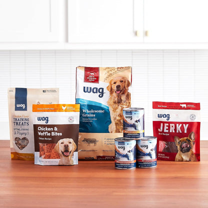 Amazon Brand – Wag Chicken Flavor Hip & Joint Training Treats for Dogs, 2 lb. Bag (32 oz)