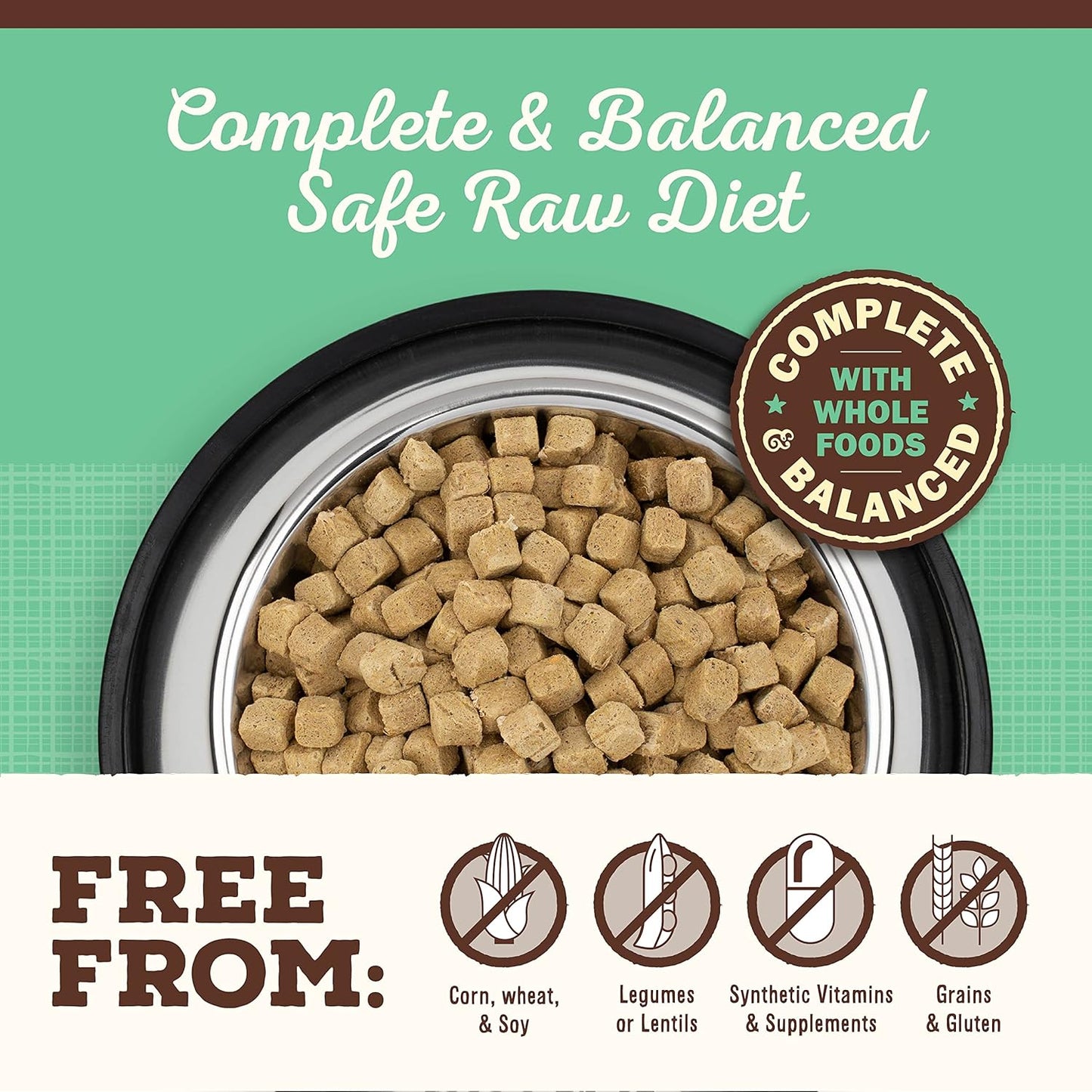 Primal Freeze Dried Dog Food, Pronto Mini Nuggets, Chicken; Scoop & Serve, Complete & Balanced Meal; Also Use As Topper or Treat; Premium, Healthy, Grain Free, High Protein Raw Dog Food (16 oz)