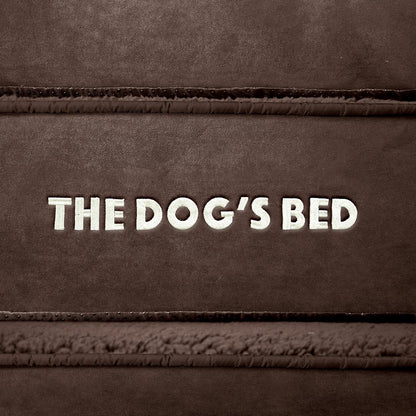 The Dog’s Bed Orthopedic Headrest Dog Bed XXXL Brown Plush 64x44, Memory Foam, Pain Relief for Arthritis, Hip & Elbow Dysplasia, Post Surgery, Lameness, Veterinary Approved, Waterproof Washable Cover