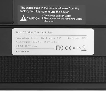Window Cleaner Robot, Window Cleaning Machine 3 Cleaning Mode Automatic Window Vacuum Cleaner Remote Control/App Load 297.62 Lbs in Homes 8.5 X 8.5 X 2.7 Inch (Silver-Gray)
