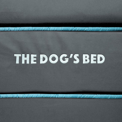 The Dog’s Bed Orthopedic Headrest Dog Bed XXL Grey/Blue 54x36, Memory Foam, Pain Relief for Arthritis, Hip & Elbow Dysplasia, Post Surgery, Lameness, Veterinary Approved, Waterproof Washable Cover