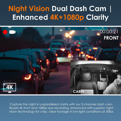Rexing R316 4K Dash Cam with Wi-Fi & GPS