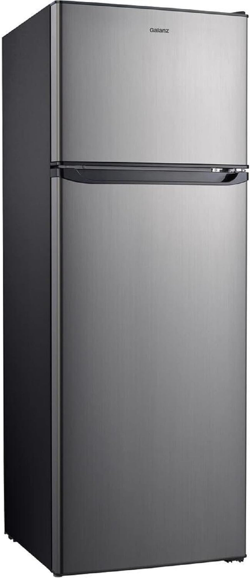 GLR12TS5F Refrigerator, Dual Door Fridge, Adjustable Electrical Thermostat Control with Top Mount Freezer Compartment, 12.0 Cu.Ft, Stainless Steel, 12