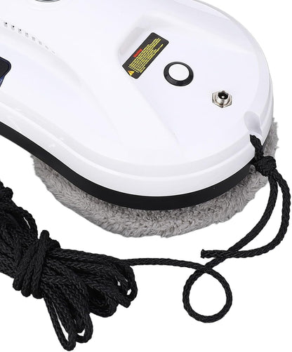 Robot Vacuum, 2800Pa Suction Power Glass Cleaning Robot with 8 Cloth Window Cleaning Ai Automatic Window Cleaner (US Plug 100 to 240V)