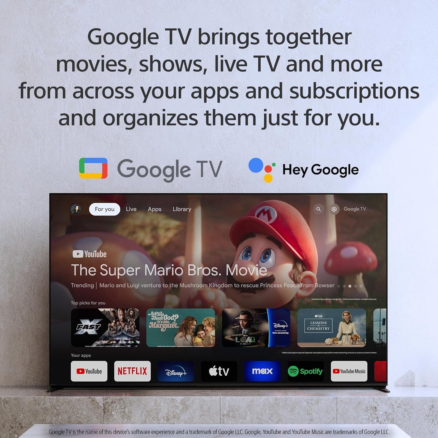 65-Inch Class 4K Ultra HD BRAVIA 3 LED Smart TV with Google TV Dolby Vision HDR, PS5 Exclusive Features, K-65S30