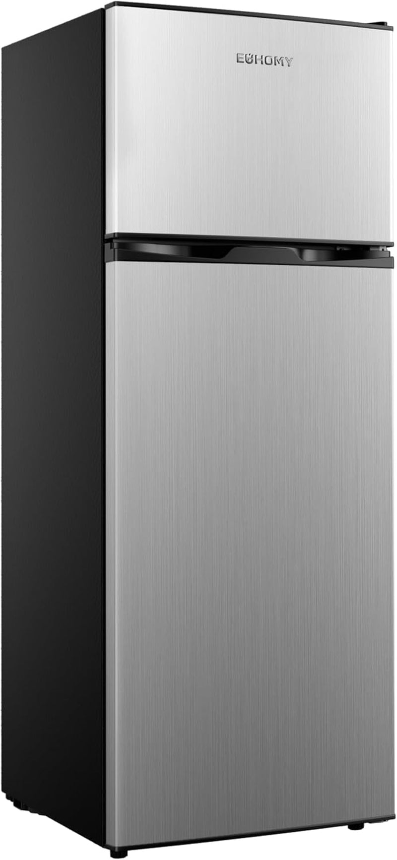 7.4 Cu.Ft. Refrigerator with Freezer, 2 Door Fridge, Adjustable Thermostat，Large Capacity, Refrigerator for Kitchen/Dorm/Office/Apartment - Food Storage or Cooling Drinks, Silver