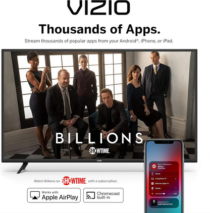 50 Inch 4K Smart TV, V-Series UHD LED HDR Television with Apple Airplay and Chromecast Built-In