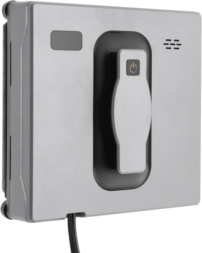 Window Cleaner Robot, Window Cleaning Machine 3 Cleaning Mode Automatic Window Vacuum Cleaner Remote Control/App Load 297.62 Lbs in Homes 8.5 X 8.5 X 2.7 Inch (Silver-Gray)