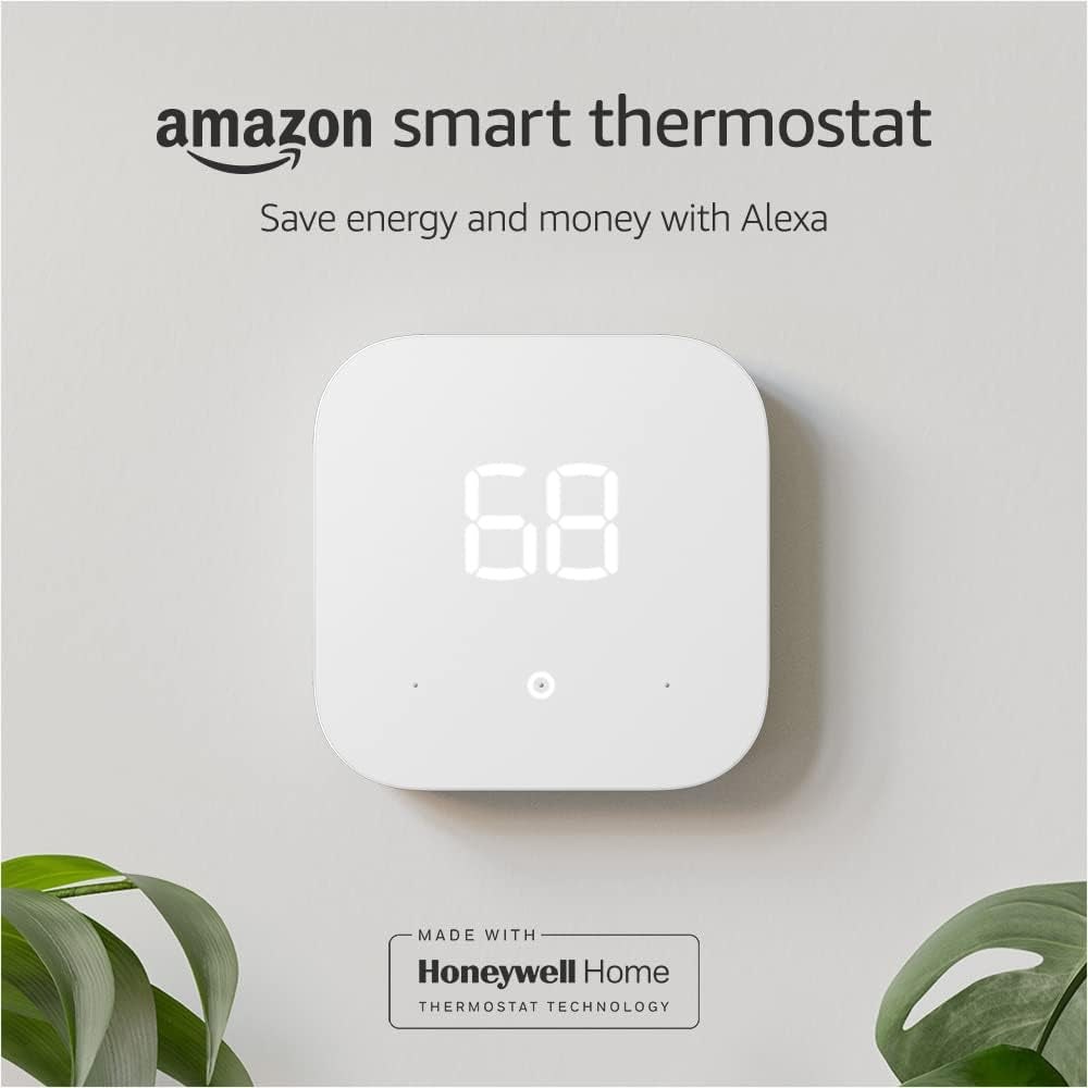 Like-New  Smart Thermostat – ENERGY STAR Certified, DIY Install, Works with Alexa – C-Wire Required