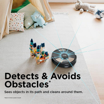 Matrix plus Robot Vacuum and Mop with Self-Empty HEPA Base, Sonic Mopping, Matrix Clean, Home Mapping, HEPA Bagless Self Empty Base, Cleanedge, for Pet Hair, UR2650WS