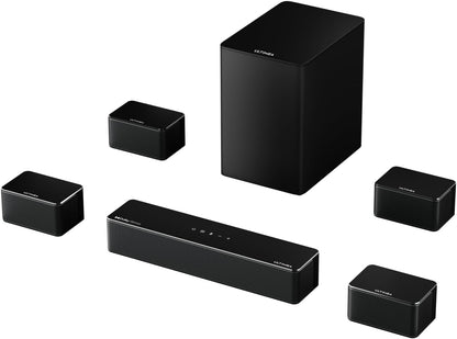 7.1CH Surround Sound System for TV, Soundbar with Dolby Atmos, 6.5" Wireless Subwoofer, APP Control, 4 Wired Surround Speakers, Peak Power 460W Soundbar for TV, Poseidon D80 (New 2025 Model)