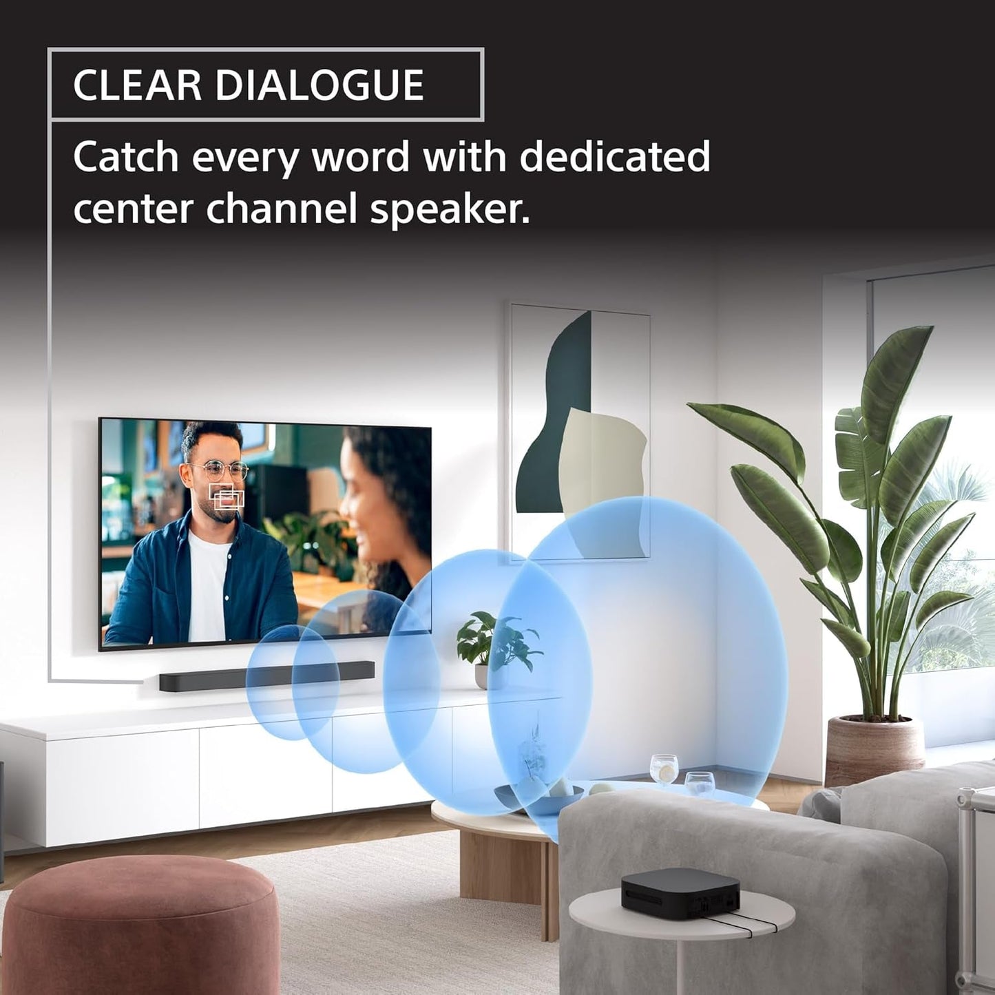 BRAVIA Theater System 6, 5.1Ch Home Theater System Sound Bar with Subwoofer and Rear Speakers, Surround Sound by Dolby Atmos/Dts:X Compatible HT-S60