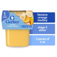 Gerber Stage 2 Baby Food Banana Orange Medley Pure...
️