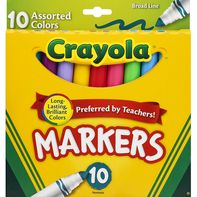 Crayola Markers, Broad Line, Assorted Colors️