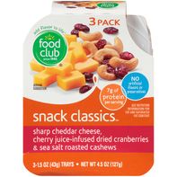 Food Club Snack Classics, Sharp Cheddar Cheese, Ch...
️